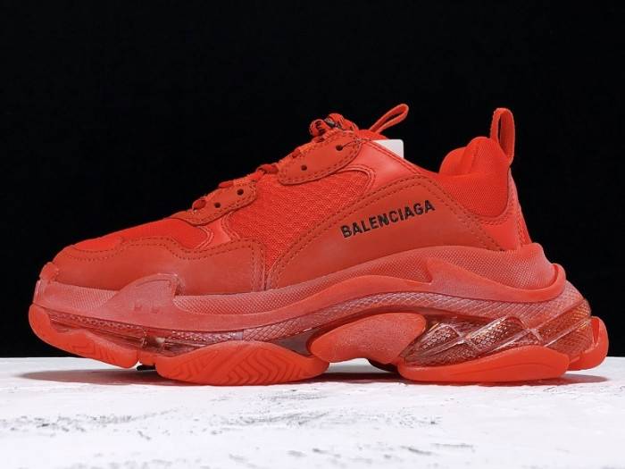 BLCG Triple. S. Trainers ‘CLEAR SOLE’ RED 541624 W09O1 6500