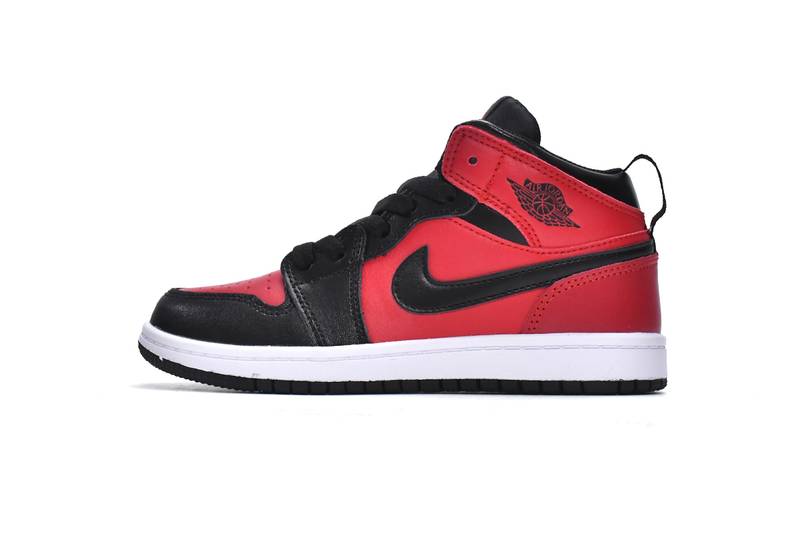 Air Air Jordan 1 Mid PS Gym Red(Kids)