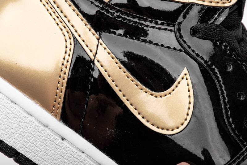 Air Jordan 1 Retro High NRG Patent Gold Toe