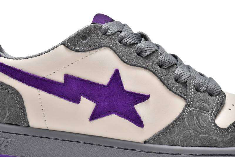A Bathing Ape Court Sta Mist Grey Royal Purple