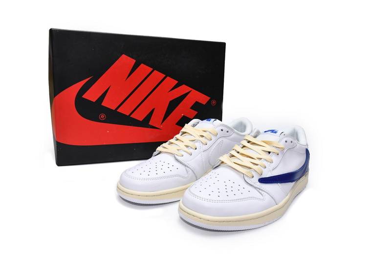 Air Jordan 1 Low White Blue x Travis Scott