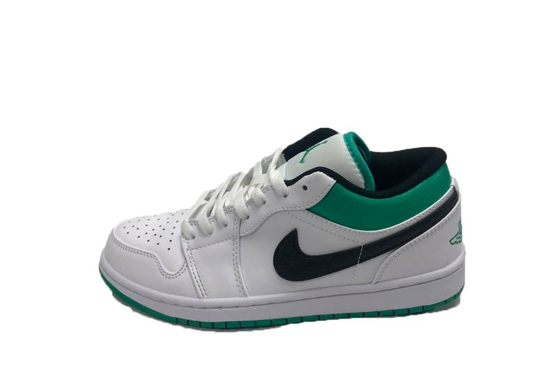 Air Jordan 1 Low White Lucky Green Black