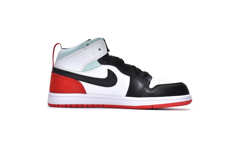 Air Jordan 1 Mid PS Red Black Toe(Kids)