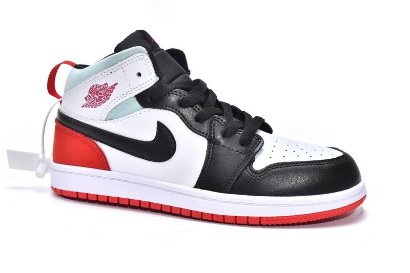 Air Jordan 1 Mid PS Red Black Toe(Kids)