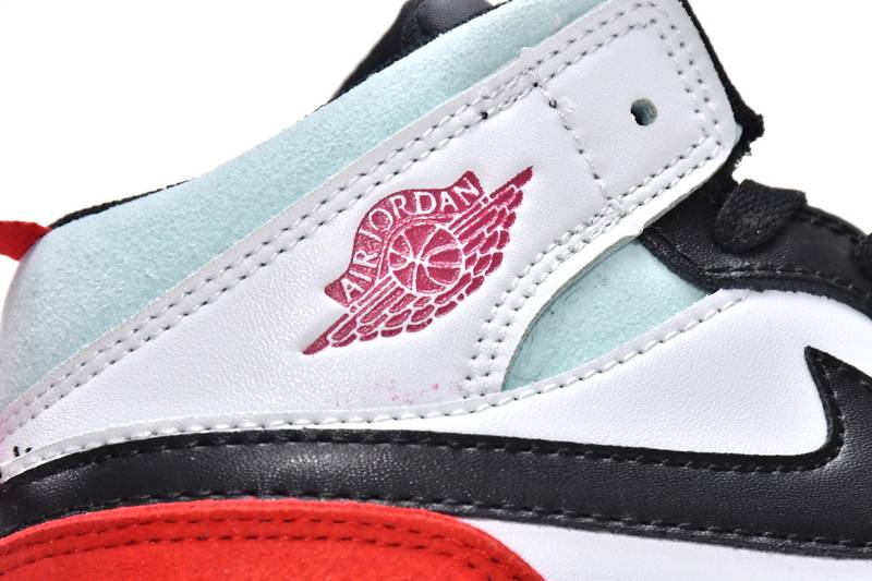 Air Jordan 1 Mid PS Red Black Toe(Kids)