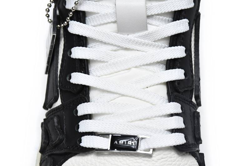 AMIRI Skel Top High Black White