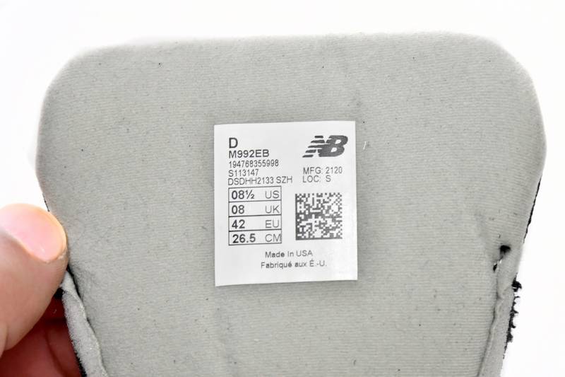 new Ba1an*e 992 black grey suede