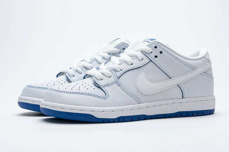 nike sb dunk low preM1vm white game royal