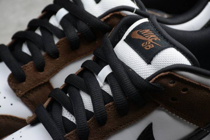 Nike SB Dunk Low White Black Trail End Brown 304292-102